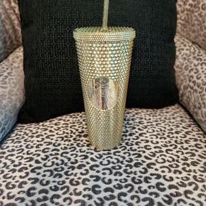 Never Used Starbucks Gold Textured Tumbler